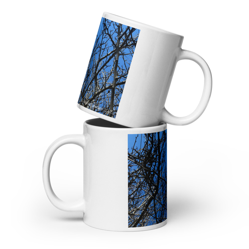 Branching Thoughts Mug – 20 oz, White
