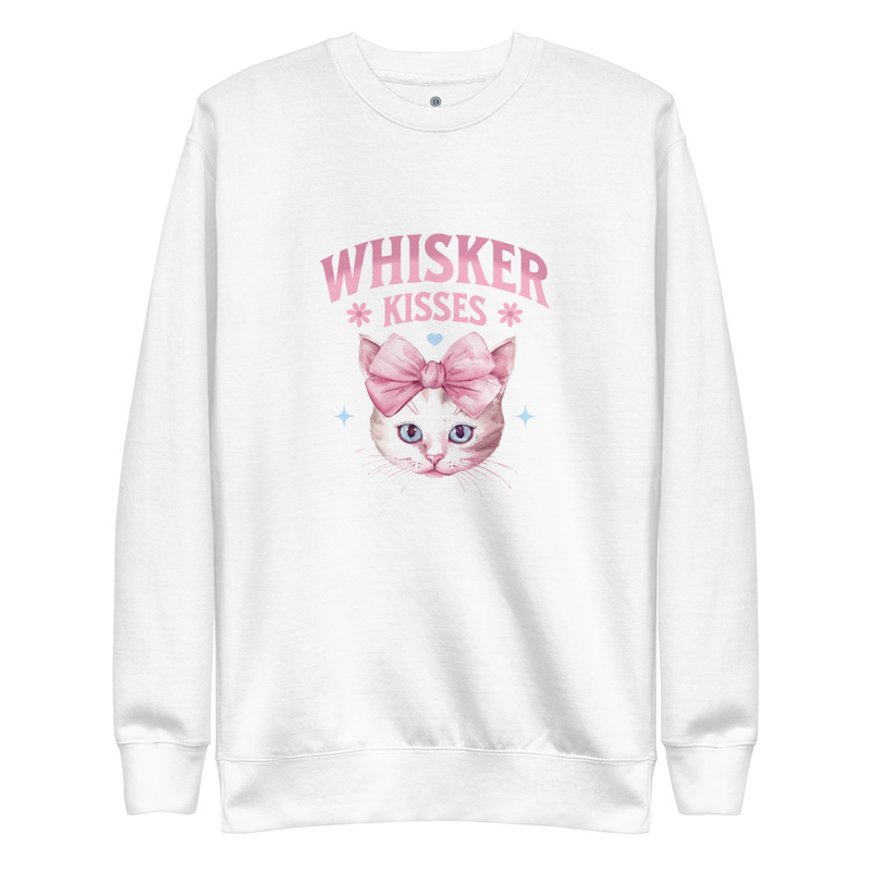 Unisex Premium Sweatshirt: Whisker Kisses II