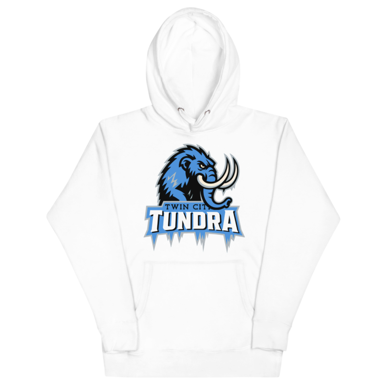 Twin Cities Tundra - Logo Hoodie – XL, White