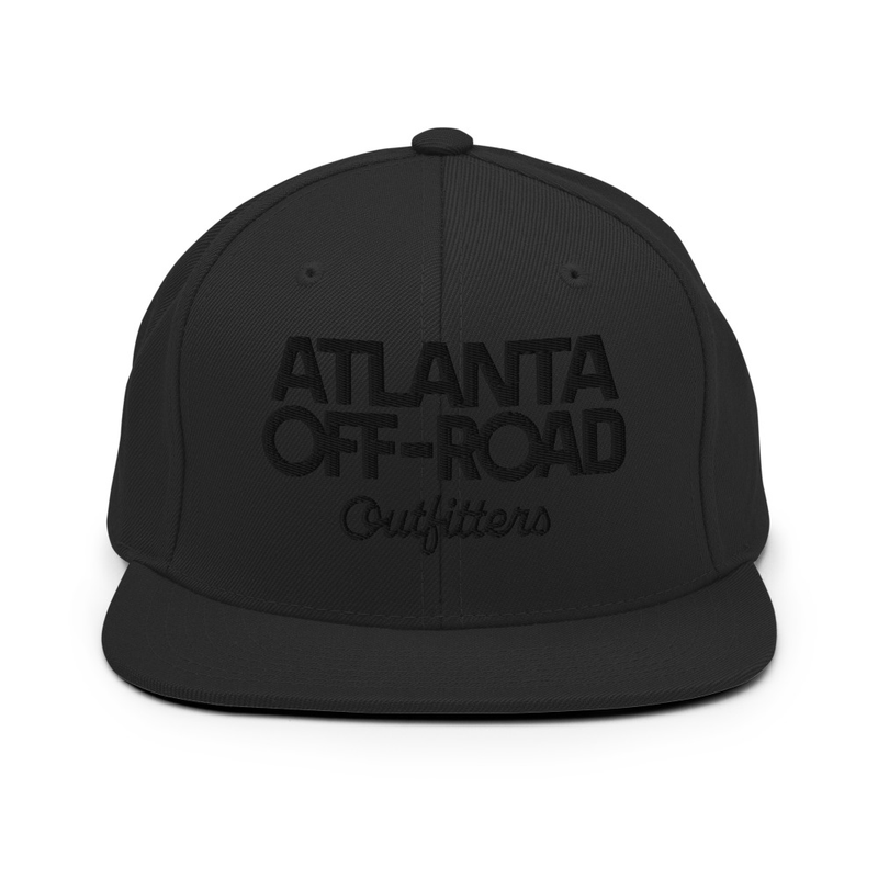 Snapback Hat - BLACK OUT (REAR BRAND MARK)
