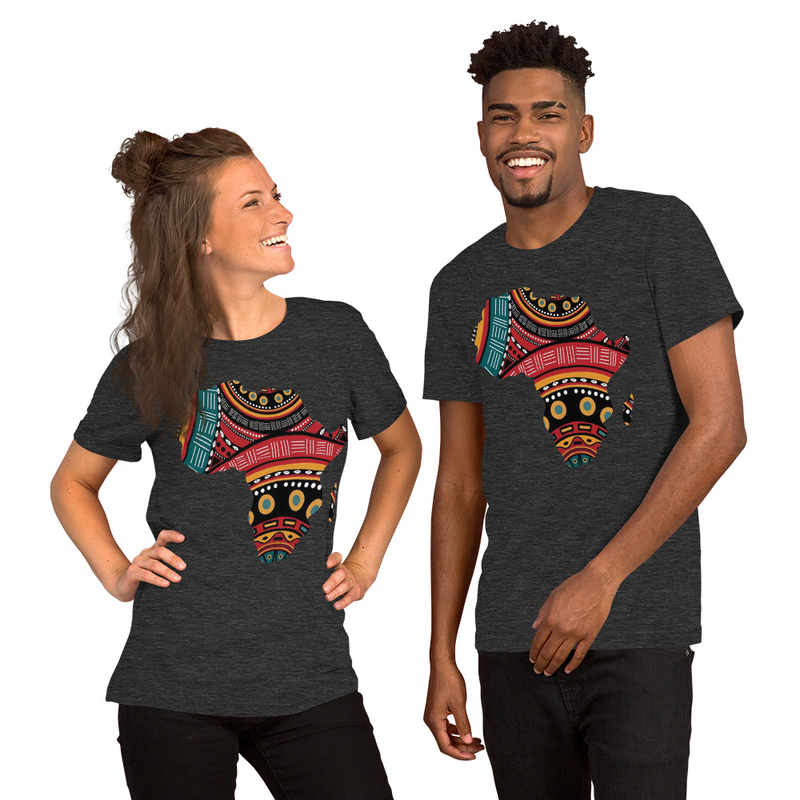 AFRIKA Unisex t-shirt – XS, Dark Grey Heather