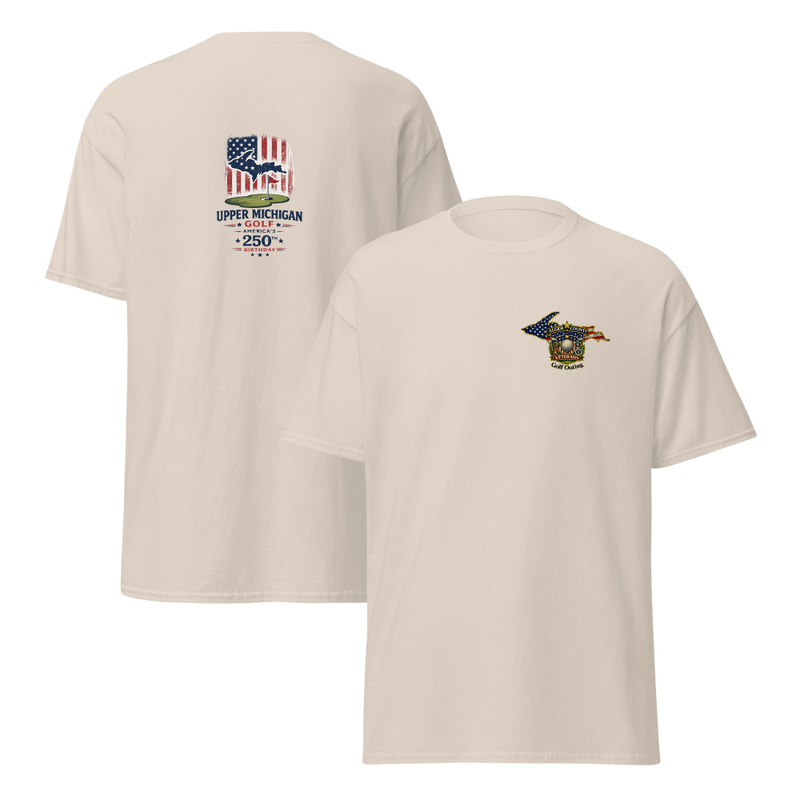 Alger County Veteran's Golf Outing Logo #4 Unisex classic tee – S, Natural