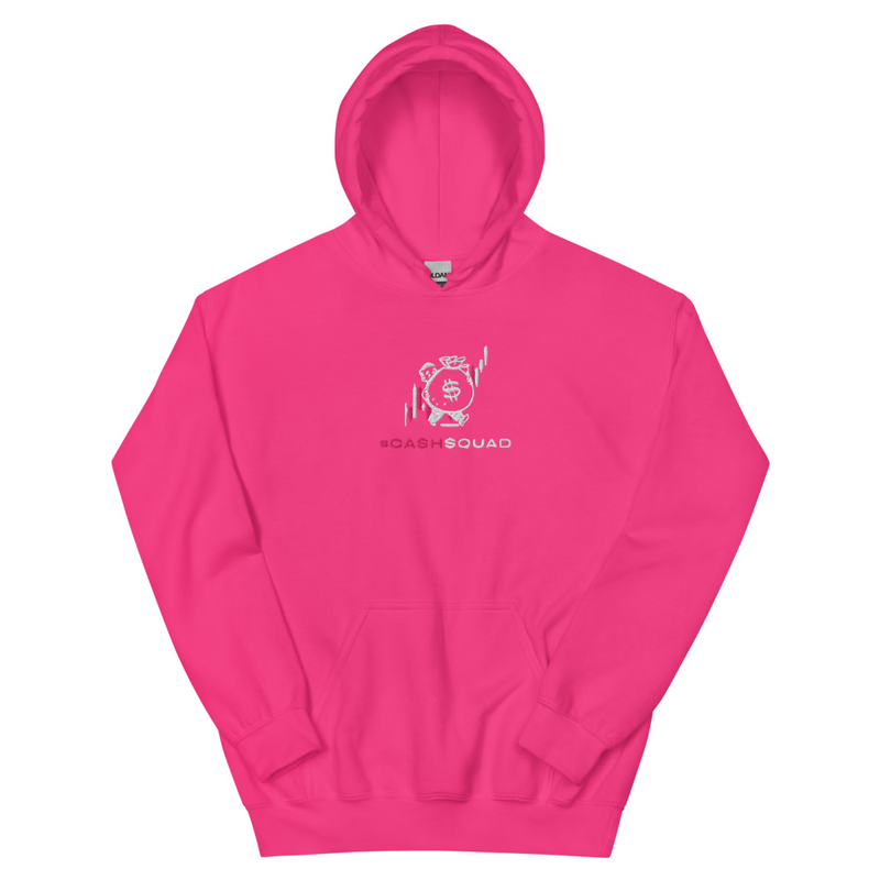 #CashSquad Embroidered Hoodie v.2 – XL, Heliconia