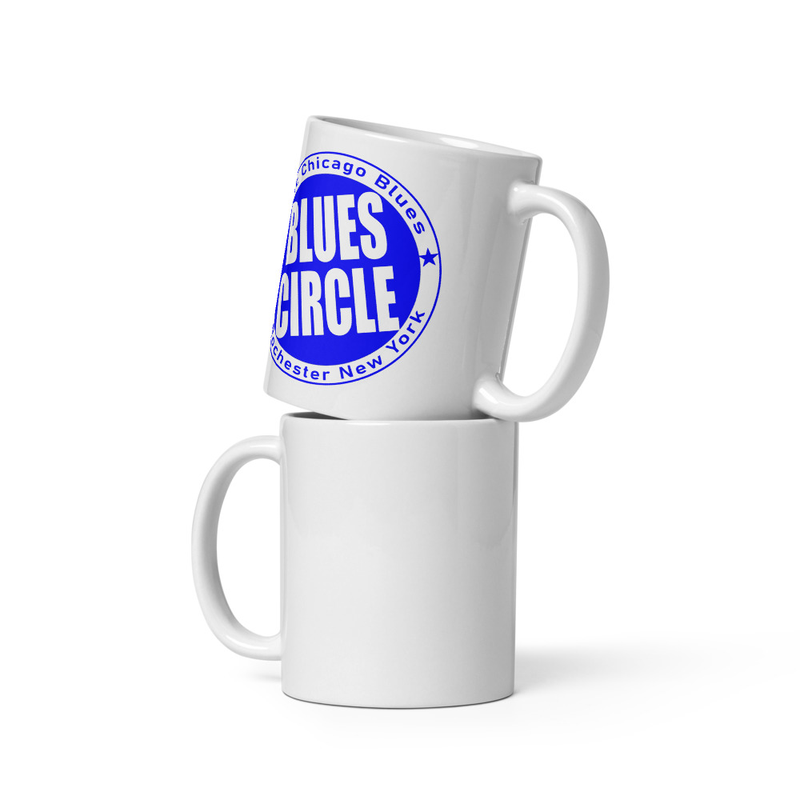 White glossy mug