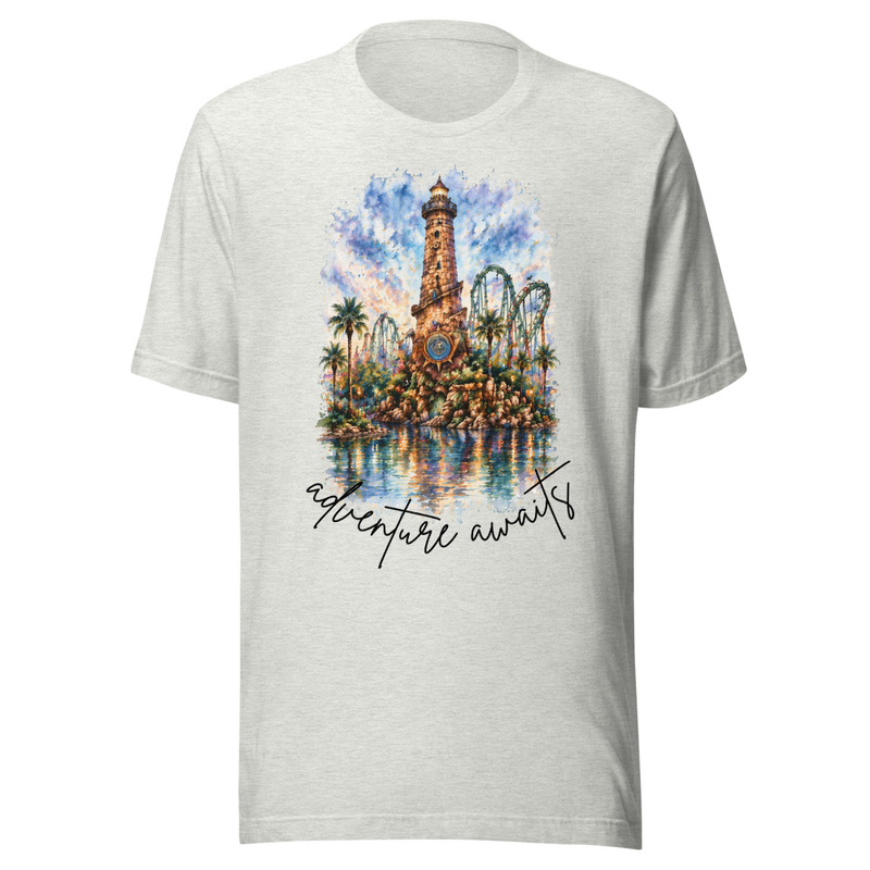 Island Adventure Tee – S, Ash