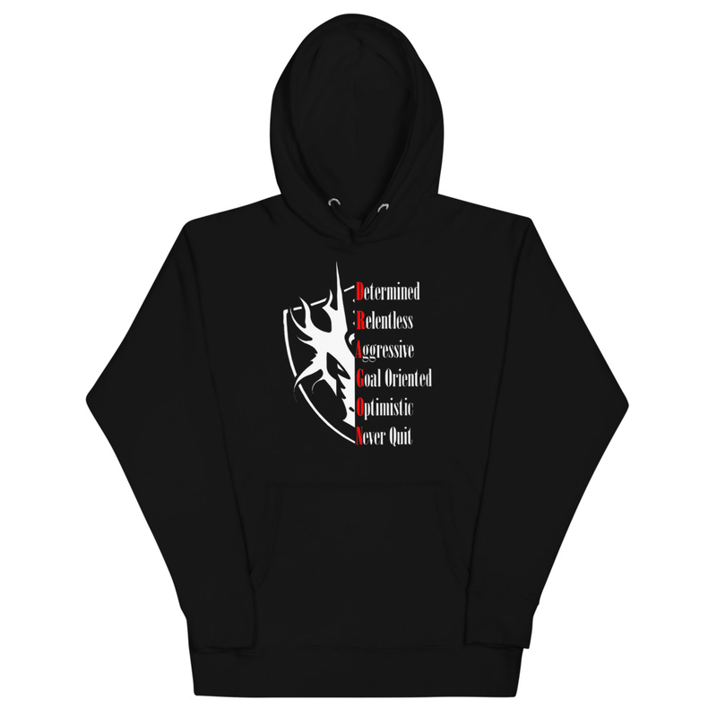 Anagram Black Unisex Hoodie