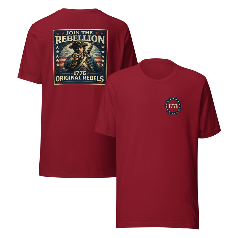 Join the Rebellion Front and Back Unisex t-shirt