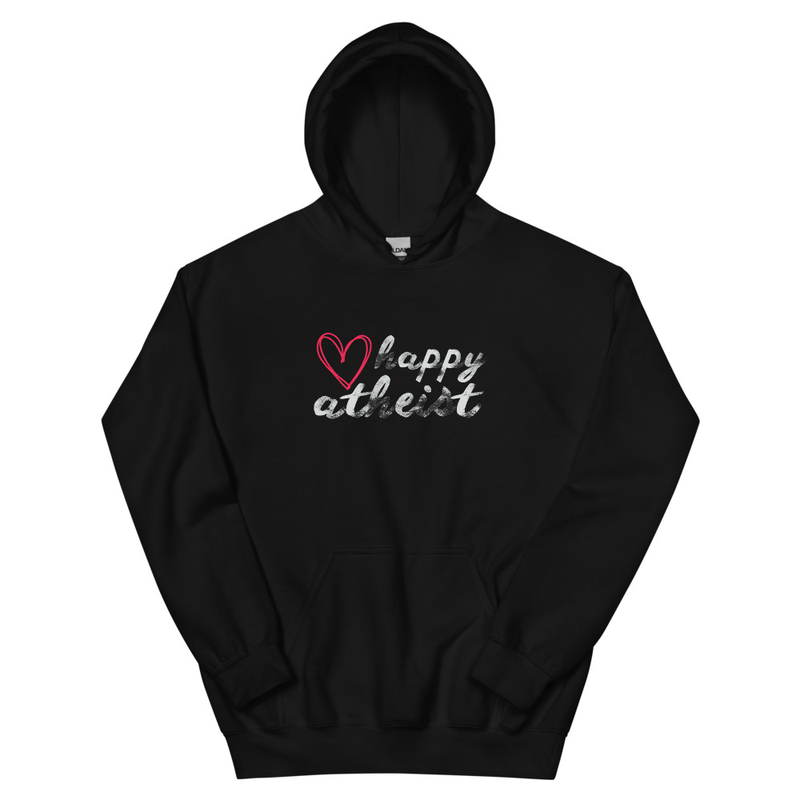 Happy Atheist Hoodie product view 1