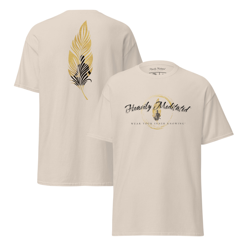 Unisex Soft Tee - Heavily Meditated™️ Reflections – S, Natural