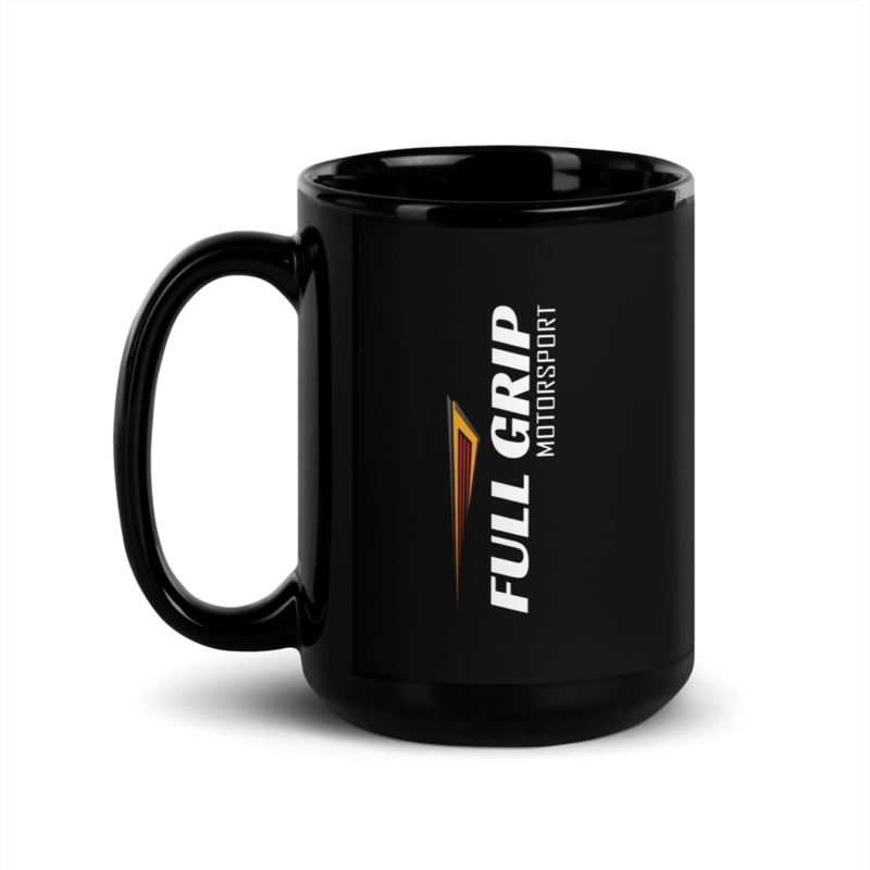 Black Glossy Full Grip Motorsport Mug