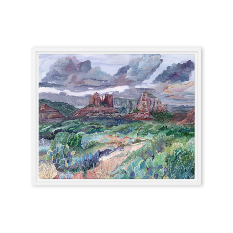 Framed Canvas – 16″×20″, White