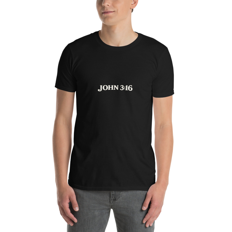 John 3:16 Minimalist Christian T-Shirt for Men and Women