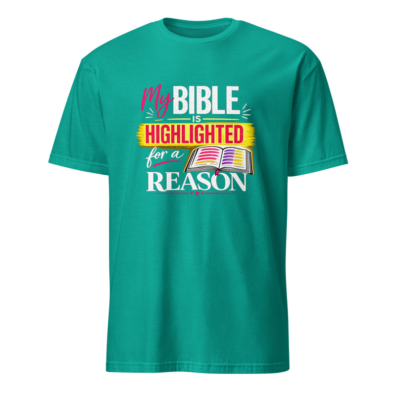 Bible Highlighted for a Reason Shirt – S, Jade Dome
