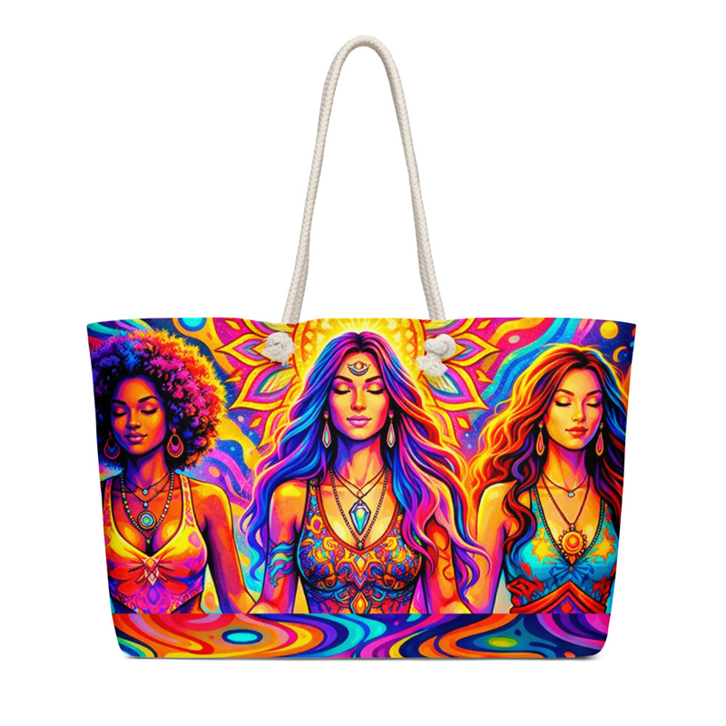 Meditation healing-Oversized weekender bag