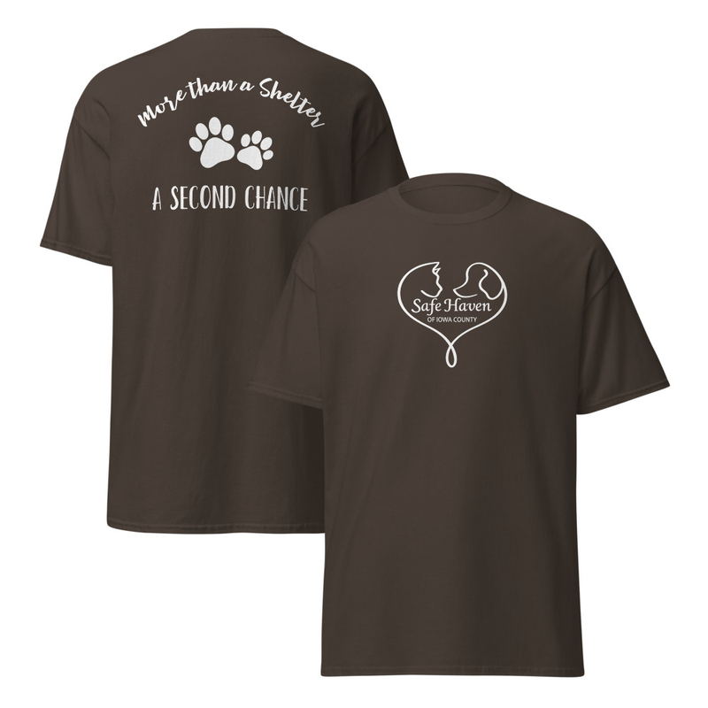 SHIC - Second Chance T-Shirt Unisex – S, Dark Chocolate