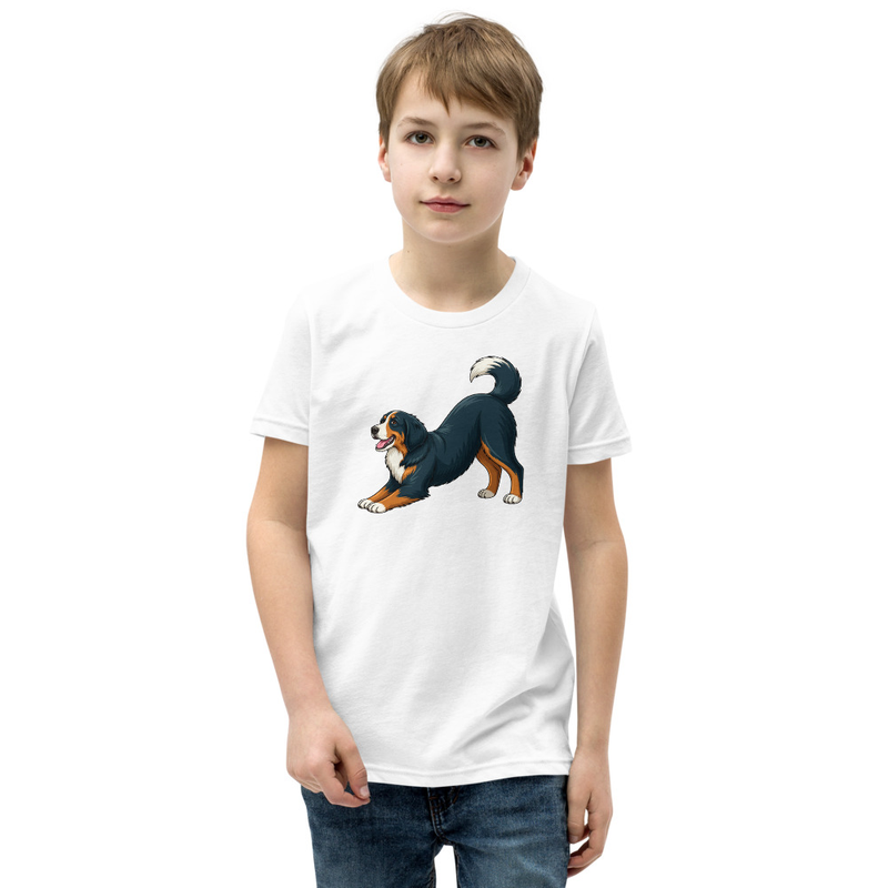 Downward Dog Bernese Mountain Dog Youth T-Shirt