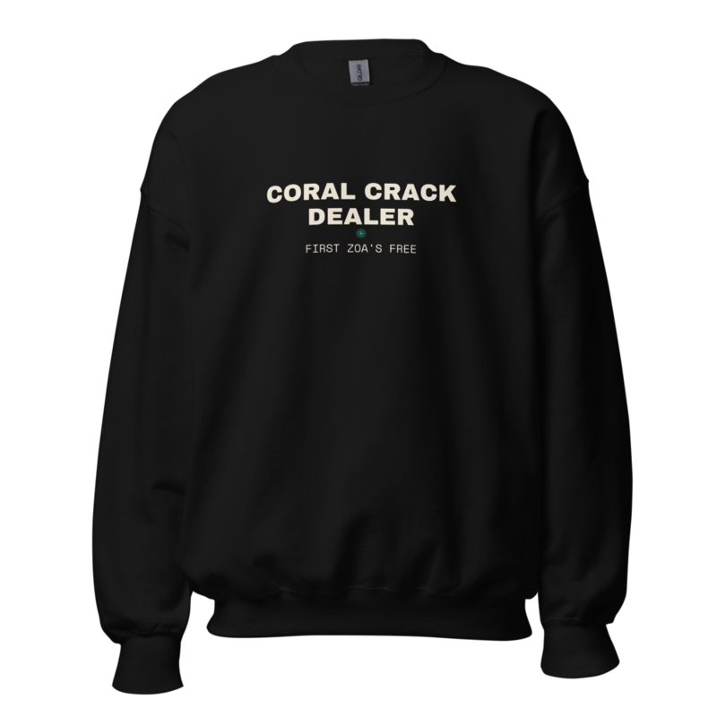 CORAL CRACK DEALER Crewneck mockup
