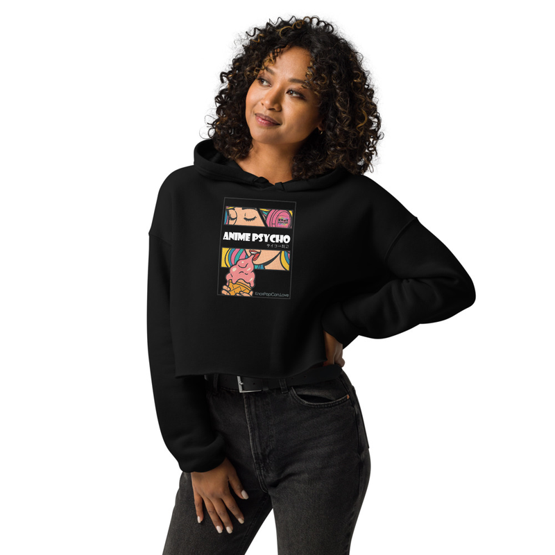 Anime Psycho Crop Hoodie