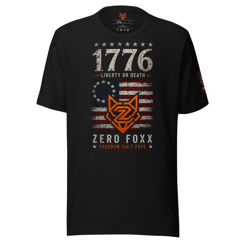 1776 - Liberty or Death | Signature Tee — Black / XS