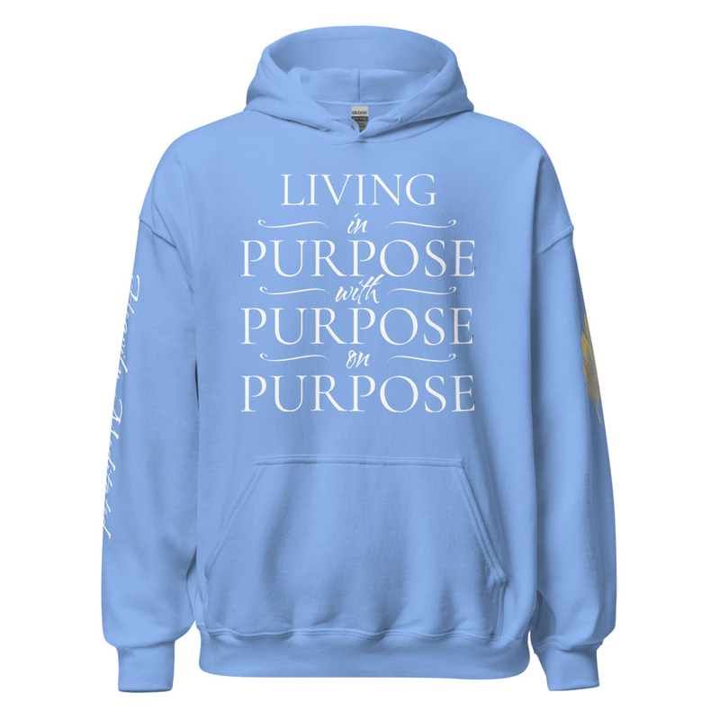 Soft Hoody - in with on Purpose – L, Carolina Blue