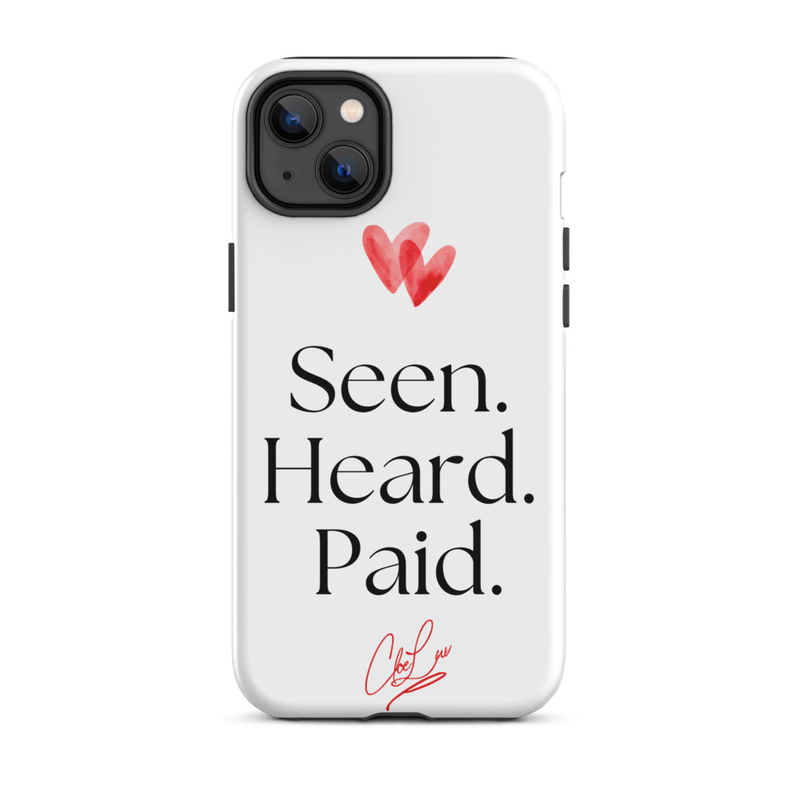 Seen. Heard. Paid. Iphone Case – iPhone 14 Plus, Matte
