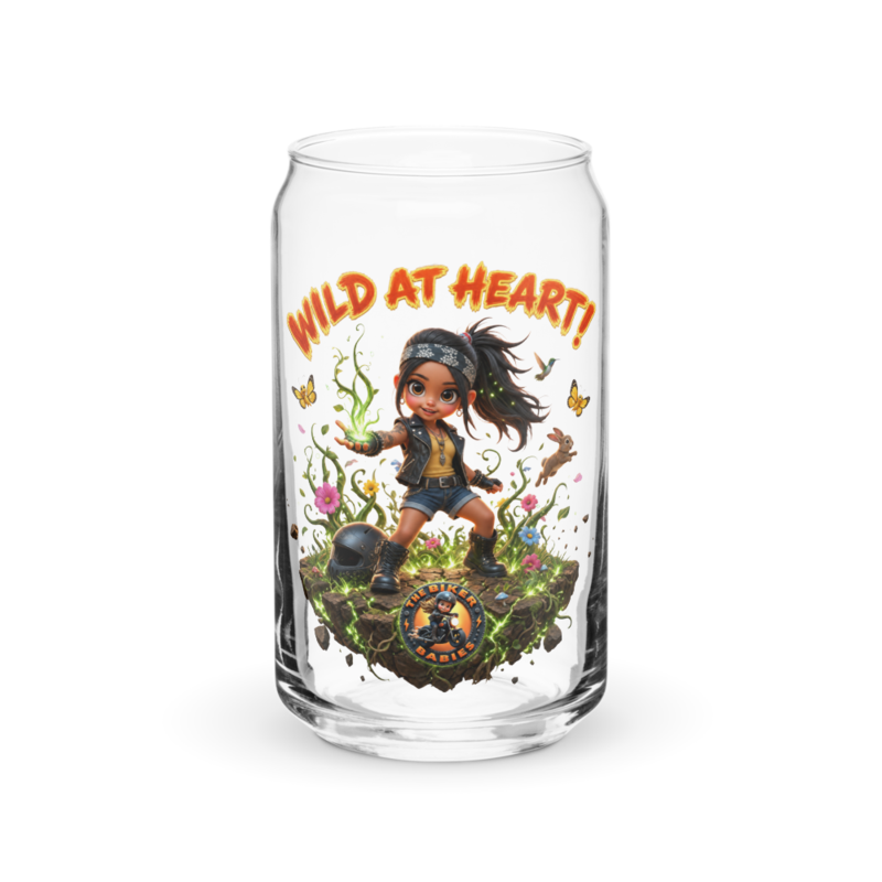 Leilani Wild At Heart 16oz Can Glass