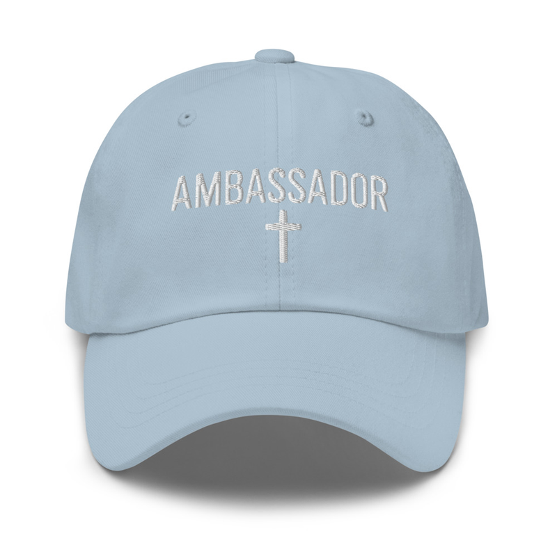 Ambassador Christian Dad hat – One size, Light Blue