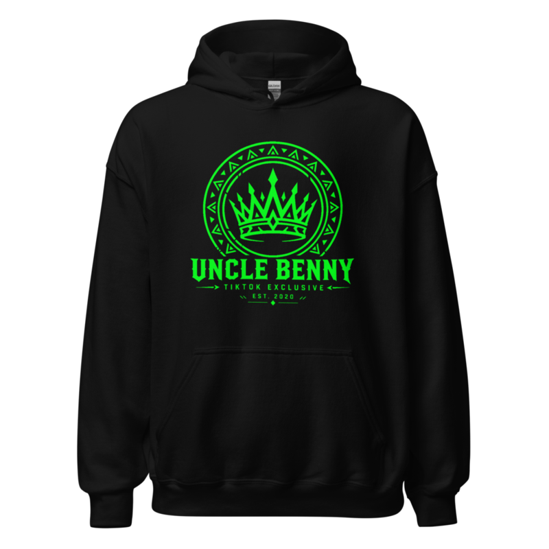 Uncle Benny ® Eclipse Throne Heavy Blend Hoodie Neon Green EST. 2020