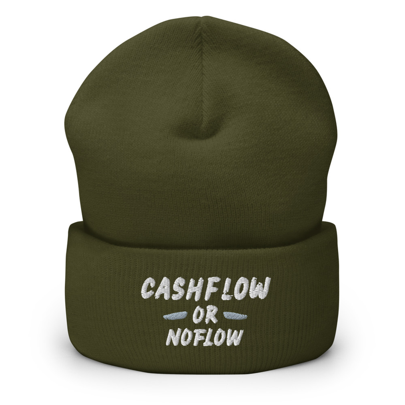 #CashflowOrNoflow Beanie – One size, Olive
