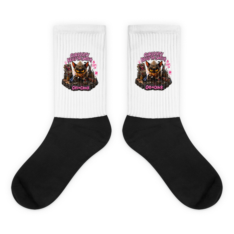 Curiosity Killed The Snitch Socks