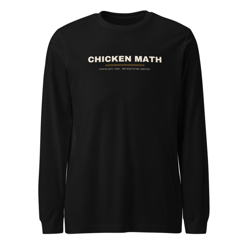 CHICKEN MATH Long Sleeve mockup