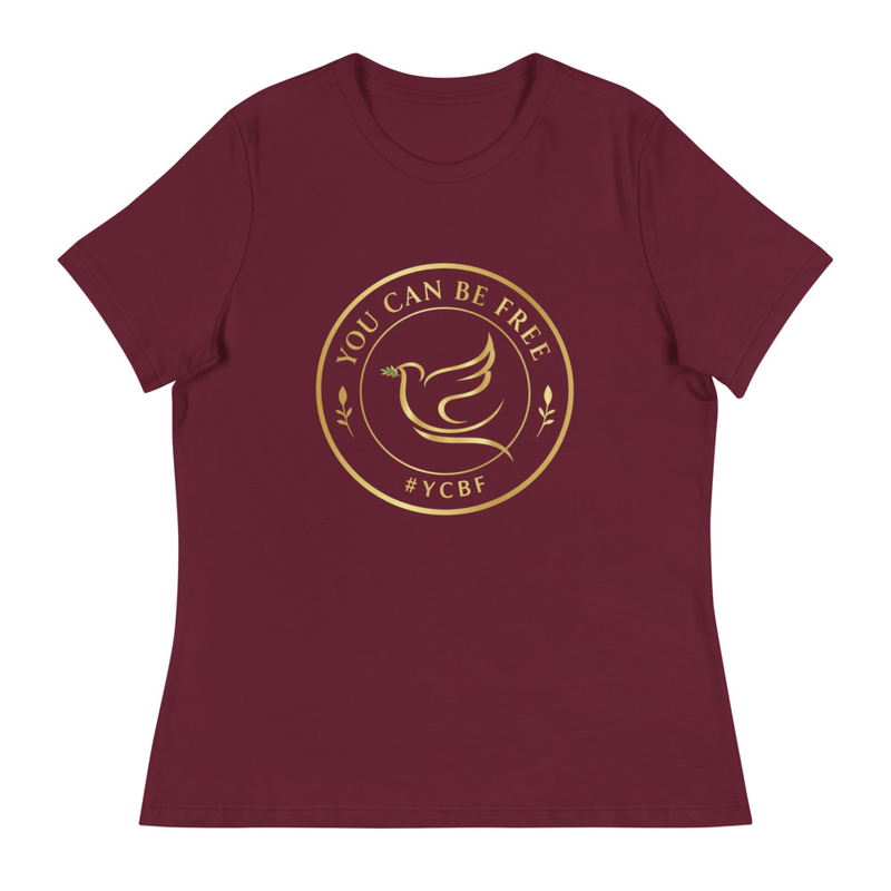 YCBF Women's Gold Freedom Emblem Tee
