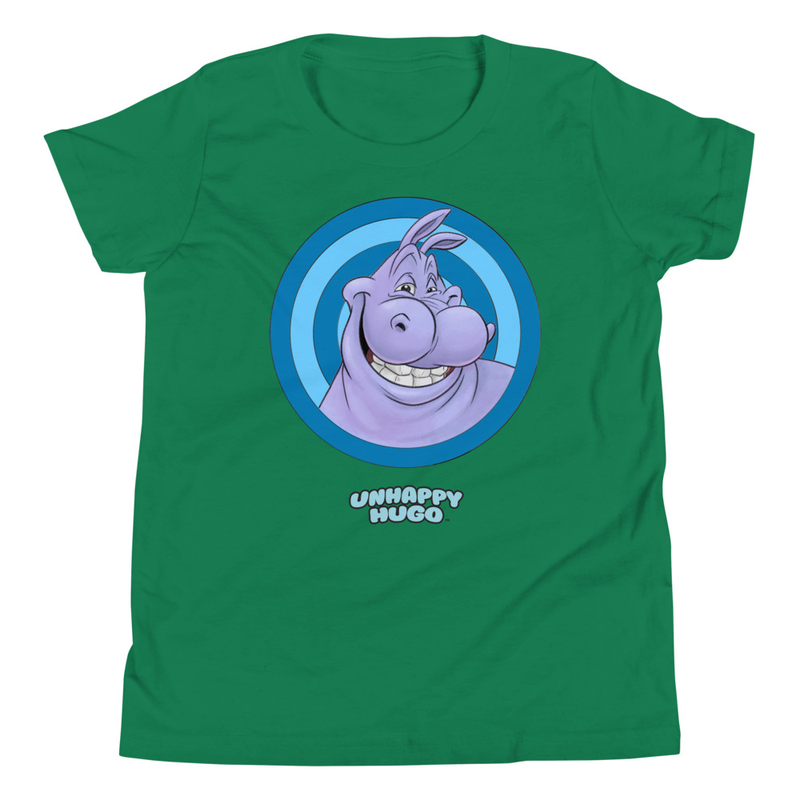 Unhappy Hugo Blue Circles T-Shirt for Kids