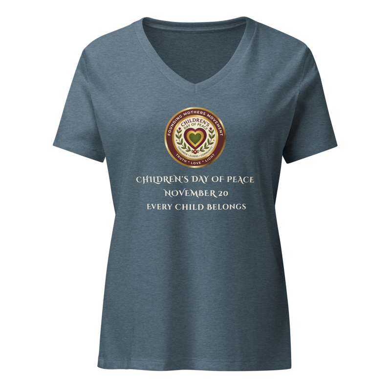 CDoP Women’s relaxed v-neck t-shirt – XL, Heather Slate