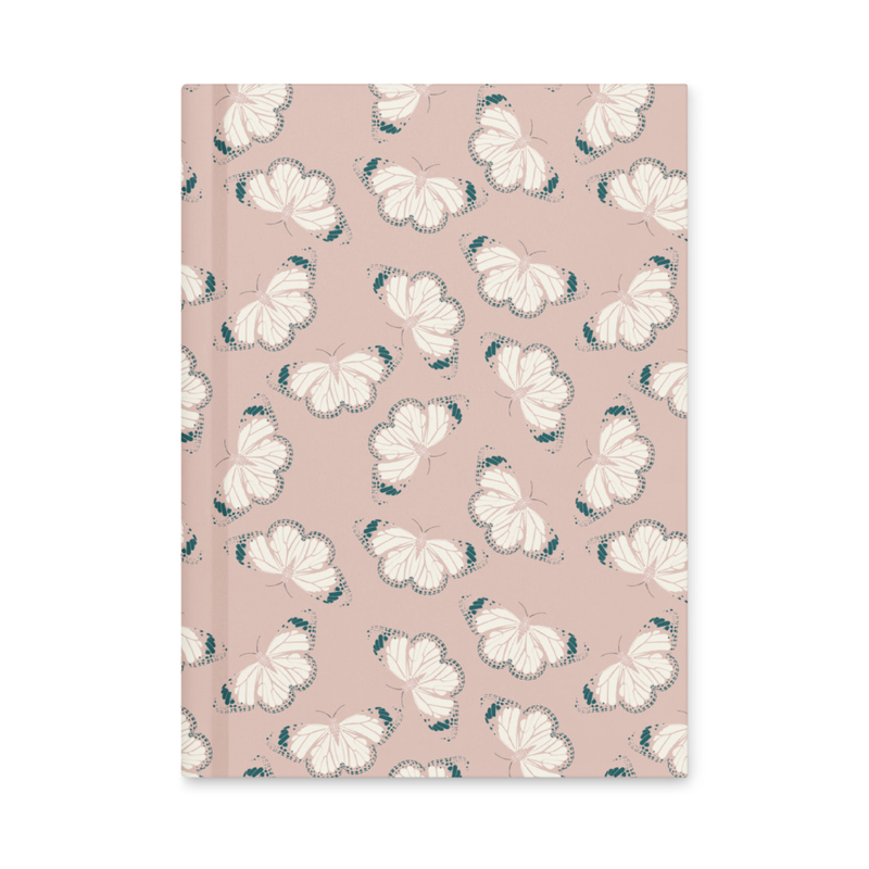 Butterfly Bliss in Pink - Hardcover Journal