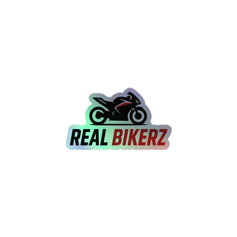 Holographic Real Bikerz Sticker 