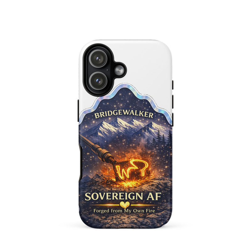 "Sovereign AF – Forged from My Own Fire" Tough Case for iPhone® – iPhone 17, Matte