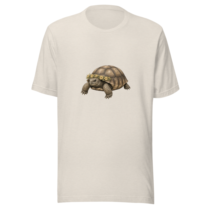 Gopher Tortoise Flower Crown Tee — Floof