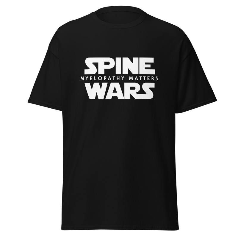 Spine Wars Myelopathy Matters White Print T – Image 2