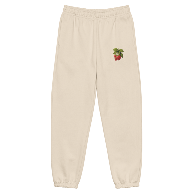 Raspberry Dreams - Embroidered Heavyweight sweatpants