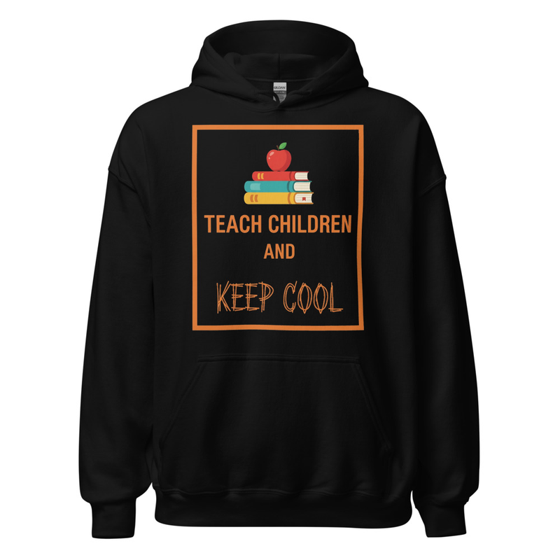 Hoodie Teach Children and Keep Cool Noir
