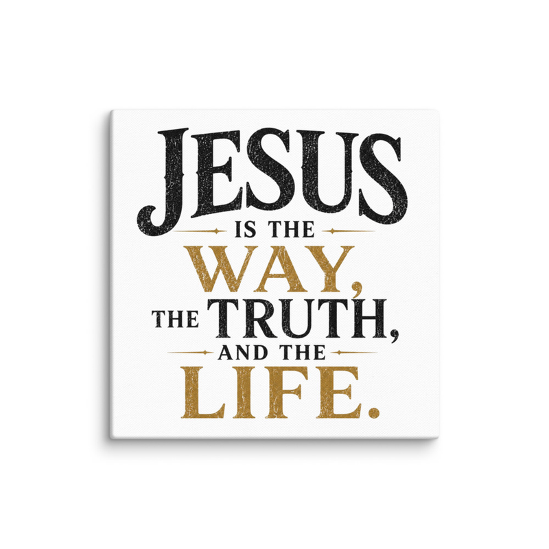 Jesus is the Way Canvas