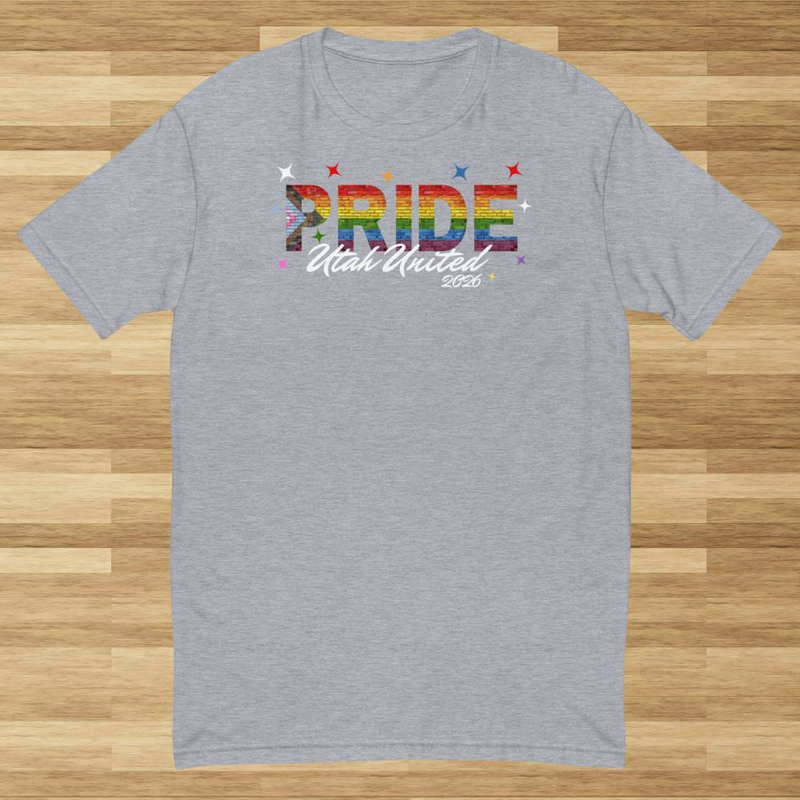 Utah Pride 2026 | Short Sleeve T-shirt – XL, Heather Grey