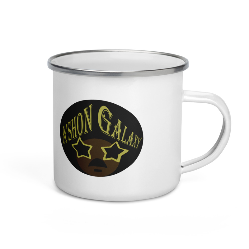 A'shon Galaxy Logo Enamel Mug