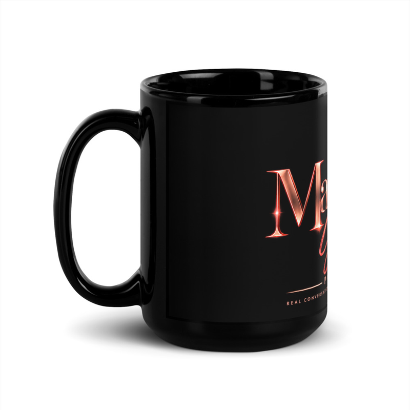 Material Grrl Signature Black Mug – 15 oz, Black