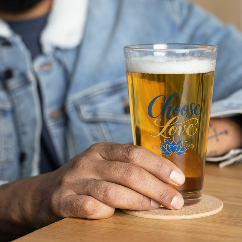 Choose Love Shaker pint glass