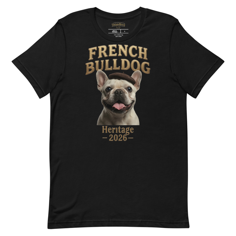 Heritage 2026 French Bulldog Vintage T-Shirt vintage heritage dog shirt