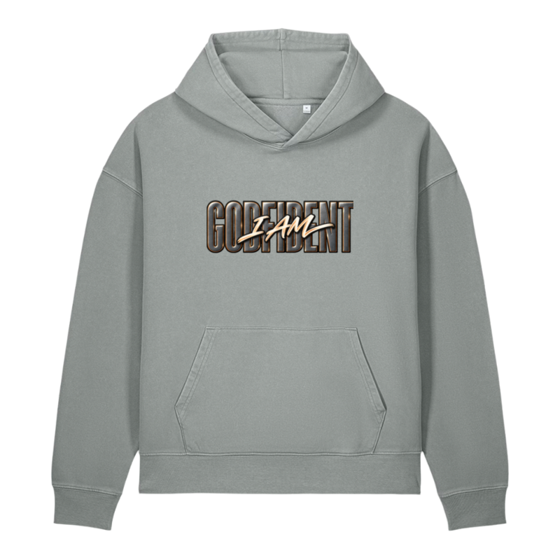 "I am Godfident" Unisex Garment-Dyed Vintage Hoodie
