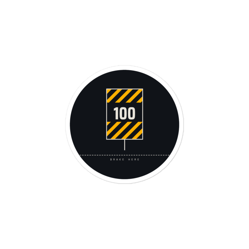 Brake Marker 100 Sticker mockup