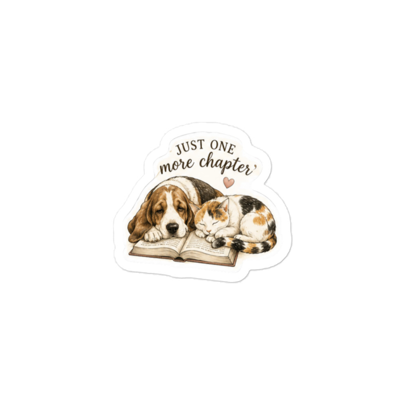 One More Chapter Kiss-cut vinyl decals – 4″×6″, Satin